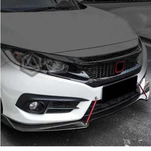 Honda Civic Front Splitter Matt Black 2016-2021