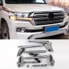 Toyota Land Cruiser FJ200 LED DRL Head Lamp Strip Chrome 2015-2020 thumbnail 5
