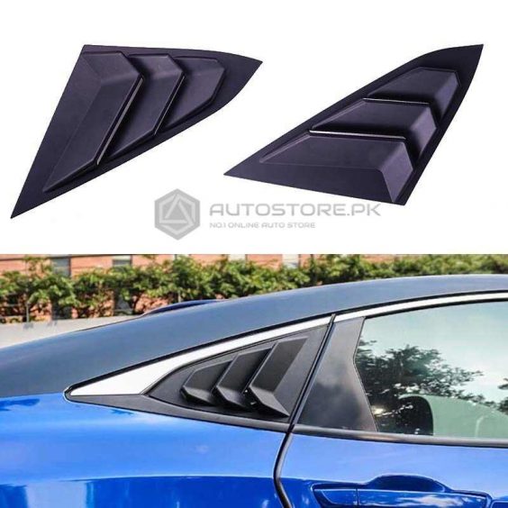 Honda Civic Quarter Window Louvers 20162021 Autostore.pk