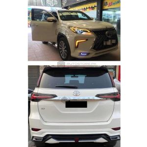 Toyota Fortuner LX570 TRD Body Kit with Lexus Head Lamps 2016-2021