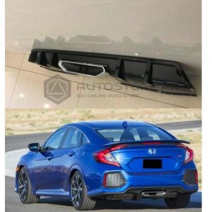 Honda Civic Si Style Diffuser Glossy Black 2016-2021