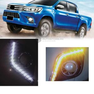 Toyota Hilux Revo Fog Lamp DRL Covers V2 2016-2020