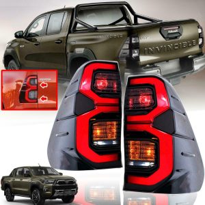 Toyota Hilux Revo / Rocco Smoke Tail Lamps 2021-2023