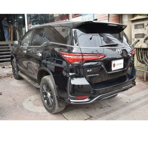 Toyota Fortuner Legender Alphabet Letters Trunk Logo Chrome Edge Black