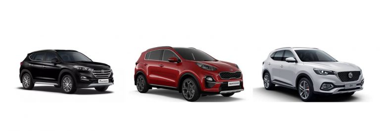 MG HS vs Hyundai Tucson vs KIA Sportage