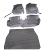Toyota CHR 9D Floor Mats Horizontal Stitch Black With Black Grass 2018-2021 thumbnail 2