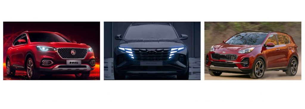 suv-fronts-mg-hs-vs-sportage-vs-tucson