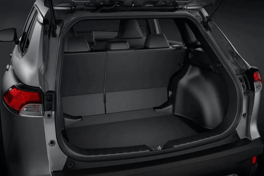 corolla cross rear interior