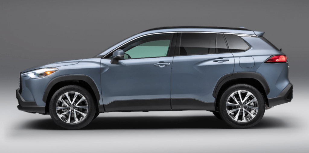 toyota cross side profile
