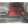 Honda Civic 9D Floor Mats Horizontal Black Red Stitch With Black Red Grass 2016-2021 thumbnail 4
