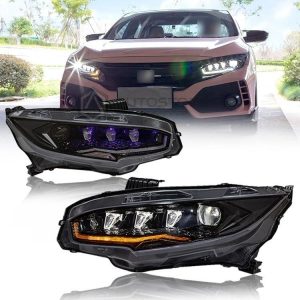 Honda Civic Devil Eyes Style LED Head Lamps 2016-2021