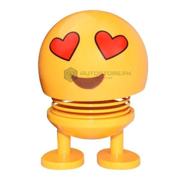 car dashboard dancing emoji toy