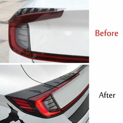 Hyundai Sonata Tail Lamps Carbon Fiber Trim 2021-2023