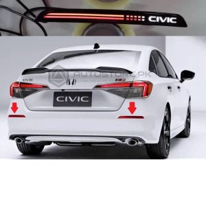 Honda Civic Rear Bumper Reflector Smoke V2 2022-2023