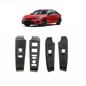 Honda Civic Carbon Fiber Power Window Trim 2022-2023