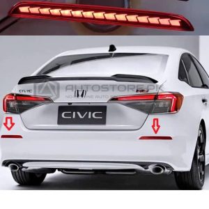 Honda Civic Rear Bumper Reflector Red V2 2022-2023