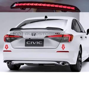 Honda Civic Rear Bumper Reflector Smoke V2 2022-2023