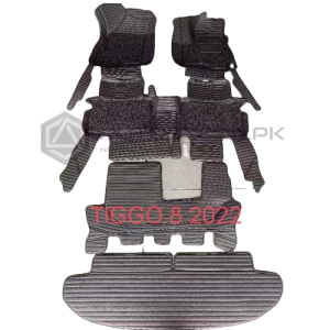 Cherry Tiggo 8 9D Floor Mats Horizontal Stitch Black With Black Grass 2022