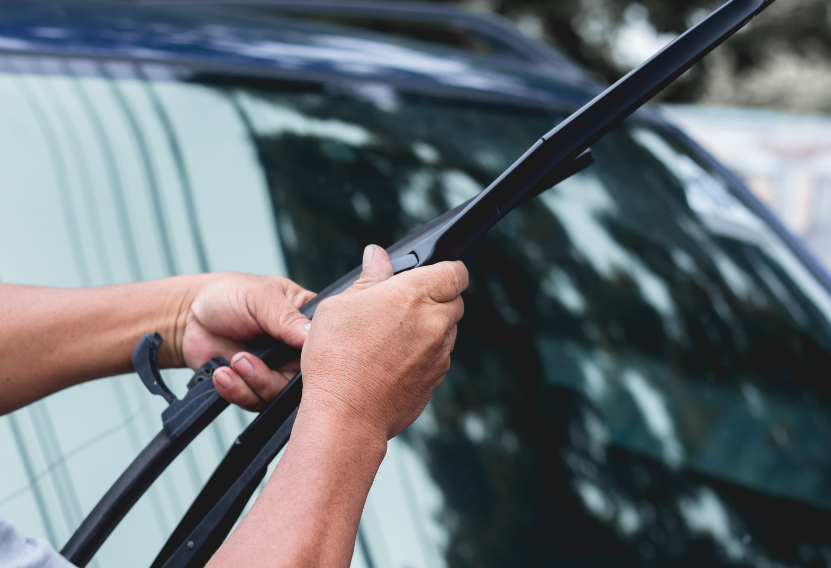 changing windshield wipers