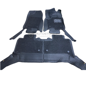 Changan Oshan X7 9D Floor Mats Horizontal Stitch Black With Black Grass 2021-2022