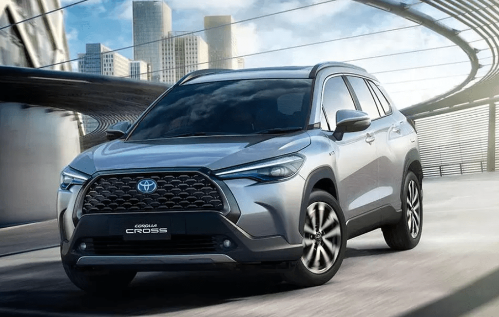 toyota corolla cross suv 2022 silver