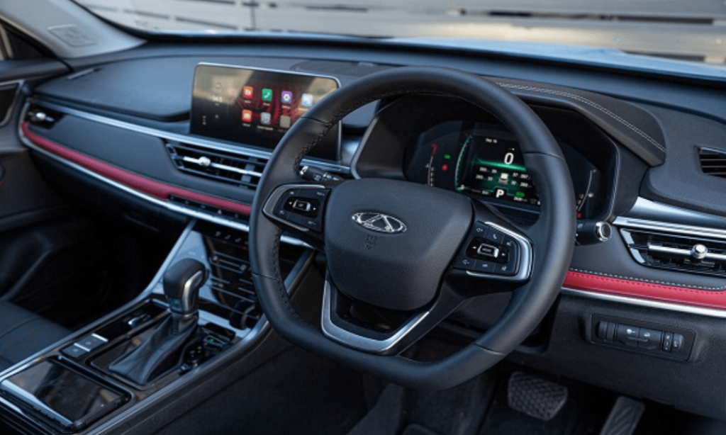 chery tiggo 4 pro black and red interior