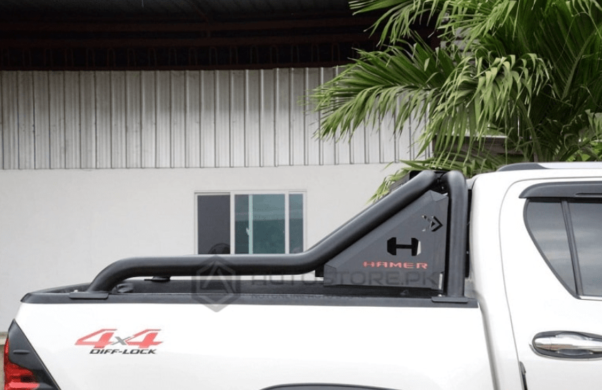 hilux revo matte black roll bar