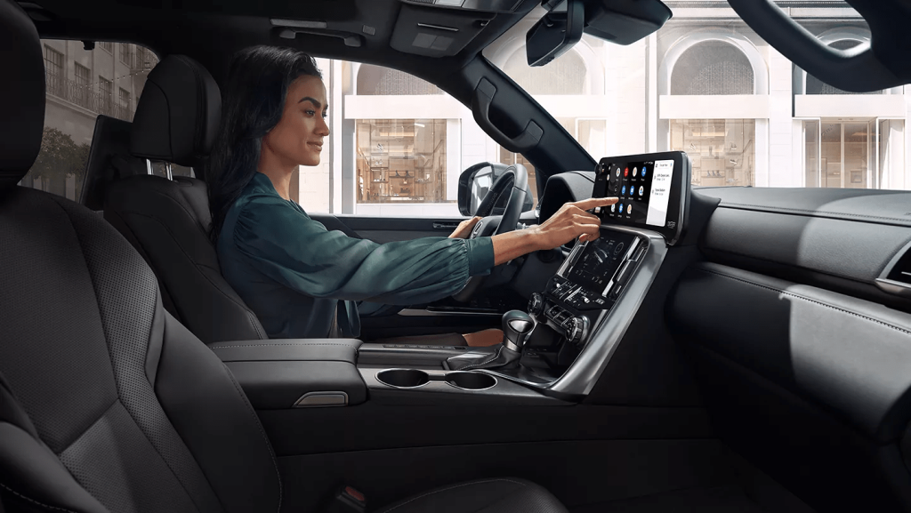 lexus 2022 lx 600 girl driving