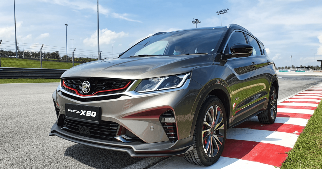 Proton x50  suv silver 