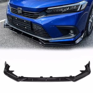 Honda Civic Mugen Style / V1 Style Front Bumper Splitter Carbon Fiber 2022-2023