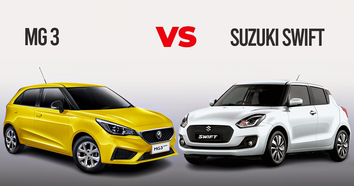 2022 MG 3 VS Suzuki Swift – A Detailed Comparison
