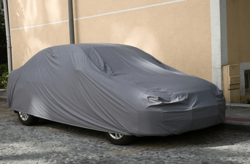 car grey cover microfiber