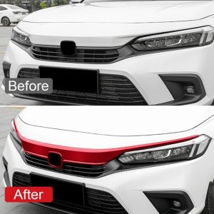 Honda Civic Hood Trim Red 2022-2023