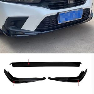 Honda Civic SI Style Front Bumper Splitter Glossy Black 2022-2023