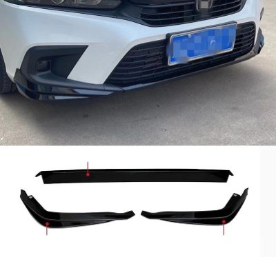 Honda Civic SI Style Front Bumper Splitter Glossy Black 2022-2023