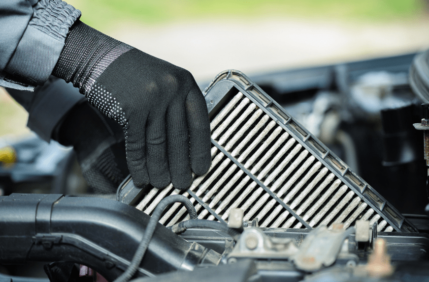 car maintenance checklist changing air filter