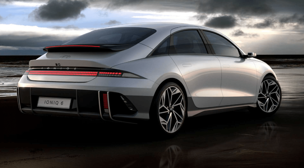Hyundai IONIQ-6 2022 silver rear