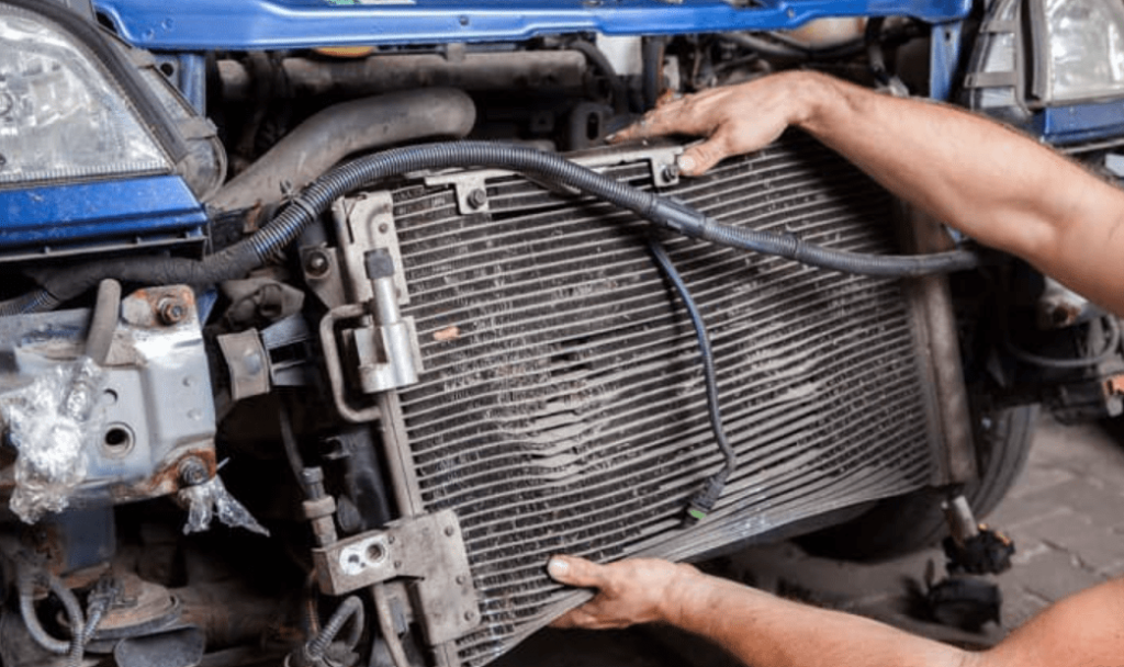 broken car ac compressor