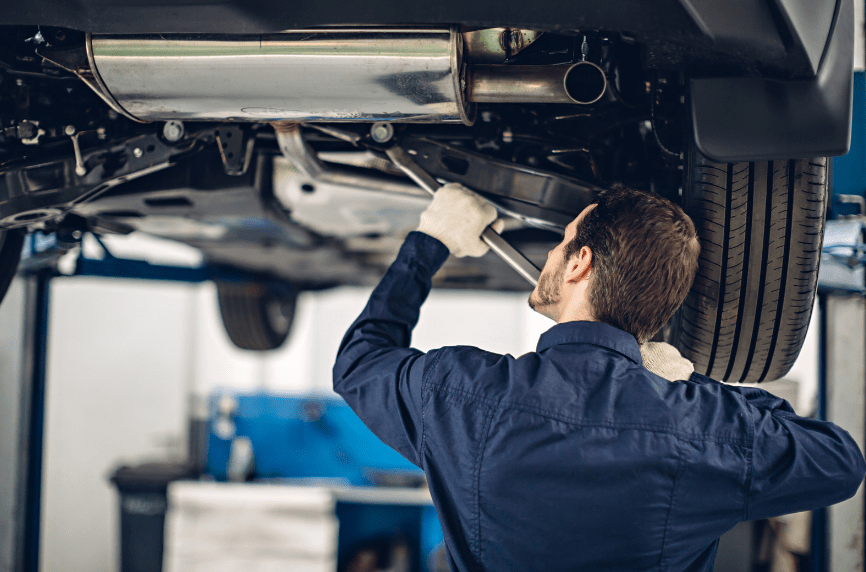 checking car suspension