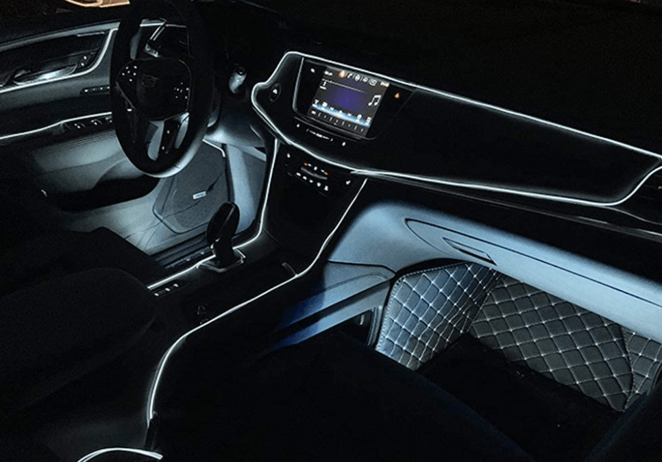 car interior neon lights