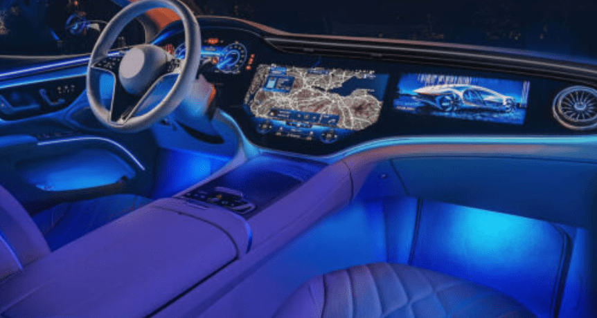 car interior atmosphere lighting