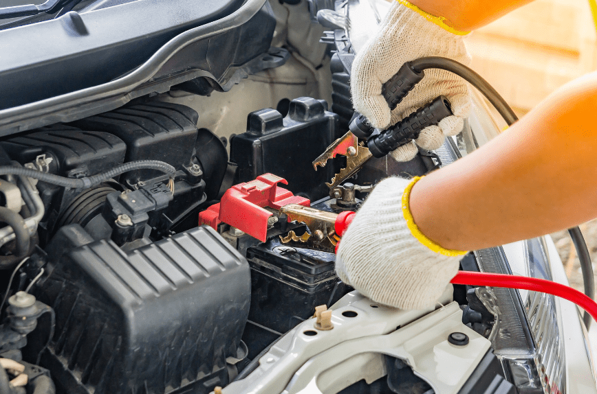 jumper cables for old car