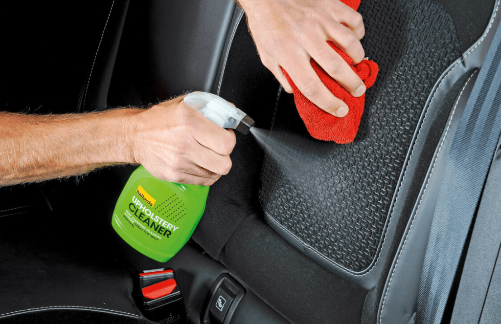 cleaning car interior seats