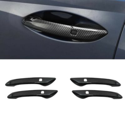 Hyundai Sonata Door Handle Cover Carbon Fiber 2021-2023