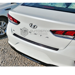 Hyundai Sonata Rear Bumper Protector Black 2021-2023