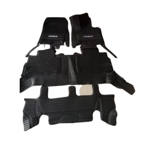 Changan Oshan X7 9D Floor Mats Horizontal Stitch Black With Black Grass 2021-2022