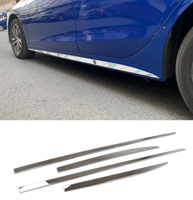civic Door Molding in Chrome