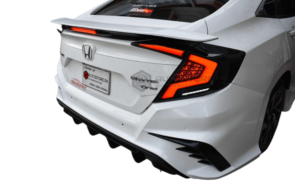 Honda Civic Aftermarket LED Taillight Audi Style Smoked