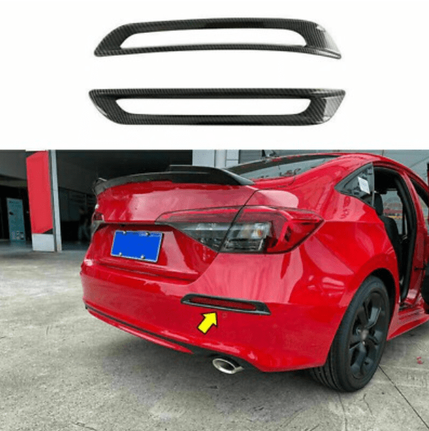civic Carbon Fiber Reflector Trims