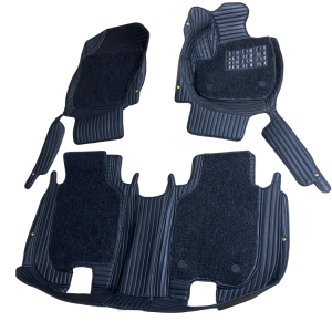 Honda Vezel | HRV 9D Floor Mats Horizontal Stitch Black With Black Grass 2022